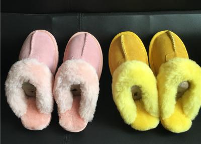 China Ladies Australian sheepskin lined slipper mules 100% sheepskin shearling lining for sale