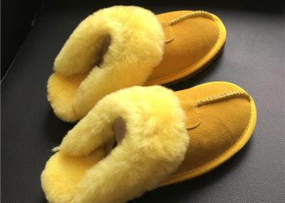 China Van de de LUXEmuilezel van de DAMESschapehuid lamsbwool-gevoerde de pantoffelmuilezel PANTOFFELS met schapehuid Te koop