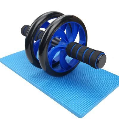 China 20Cm Unisex Diameter Quiet Roller Double Wheel Slimming Abdominal Fitness Wheel for sale