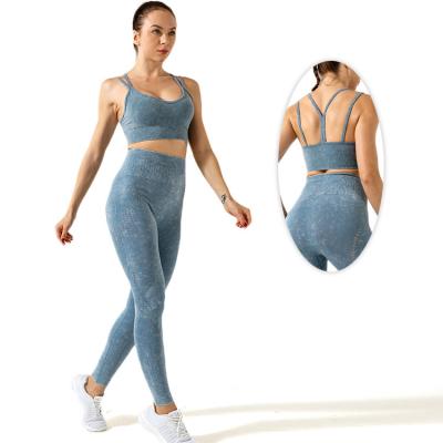 China New Design Breathable Sexy Cavity Seamless High-elastic Sweat-absorption And Quick-drying Fitness Yoga Suit for sale