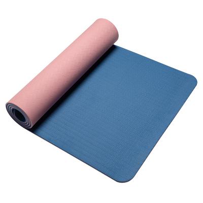 China Sound insulation and shock absorption thickening and widening anti-slip, soundproof and environmentally friendly 1CM thick three-dimensional pattern yoga mat for sale