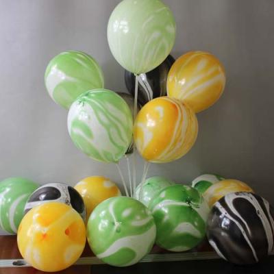 China Toy Balloon For Promotional Party and Birthday and Party Wedding Decorations Rose Gold Confetti Latex Ribbon Balloons for sale