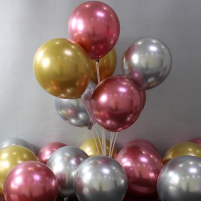 China Promotional Toy Best Quality Latex Balloon 10inch Chrome Balloons Solid Latex Balloons Metallic Globos For Wedding Party Birthday Decorations for sale