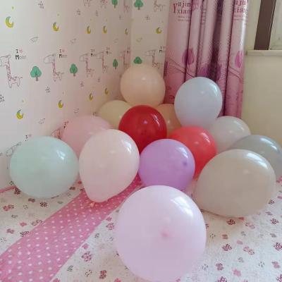 China Decoration Indoor Outdoor Promotional Helium Round Thick Macron Balloons For Wedding Party Birthday for sale