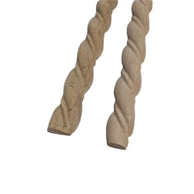 China Contemporary Wholesale Decorative Half Decorative Log Mounts 1/2 Log Rope Carving Wood Mount for sale