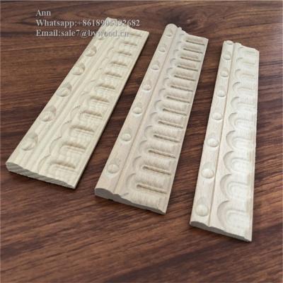 China Interior Decoration Wood Carved Molding Wooden Furniture Dentil Molding Decorative Dentil Wood Moldings for sale