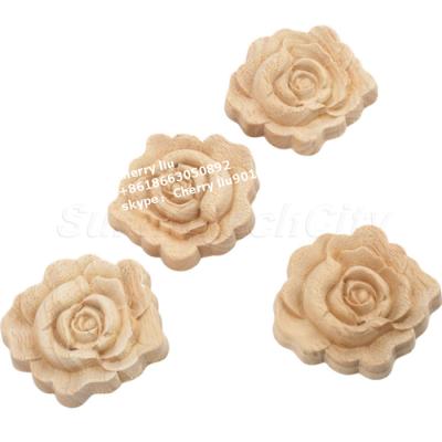 China Widely Used For Decorating Walls Decorative Antique Carved Medallions Cabinet Corner Block Wood Rosettes for sale