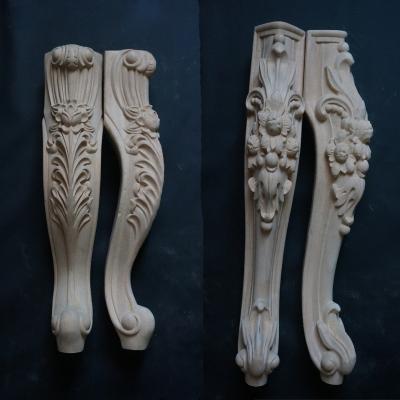 China Antique Solid Wood Solid Wood Carved Dining Table Furniture Legs for sale