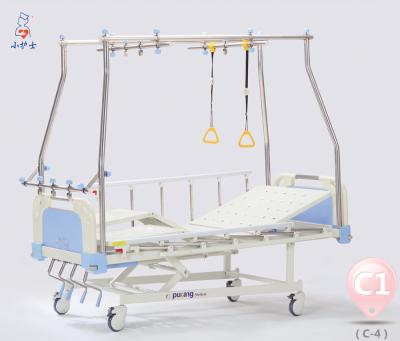 China Metal OEM CE ISO Hospital Equipment Four Crank Three Functions Orthopedics Traction Bed for sale