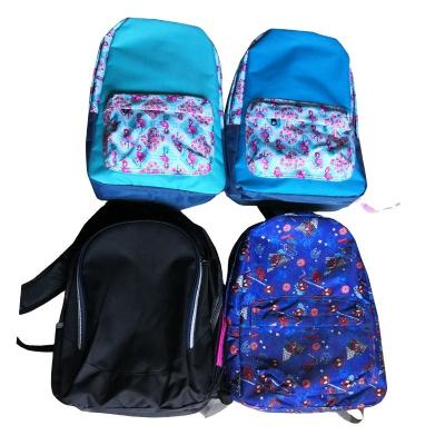 China New Cotton Stock Backpack School Bag for sale