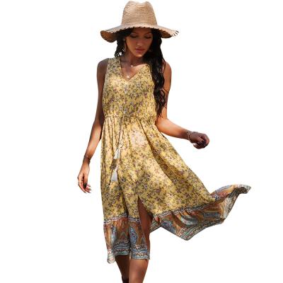 China Casual style 2021 fashion anti-static women's holiday spring and summer dress new for sale