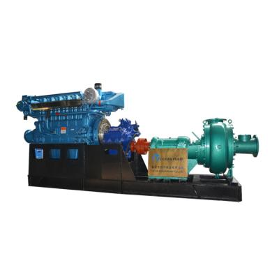 China High efficiency sand pump set dredging sale for river dredging by transfer sand mud sale for sale