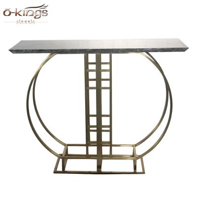 China Modern CONSOLE TABLE Marble Furniture Hallway Marble Console Table for sale