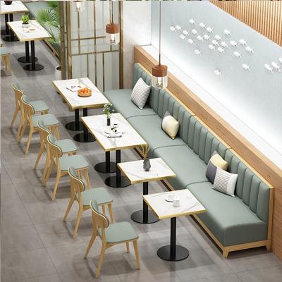 China Contemporary Customize Restaurant Sofa Wooden Restaurant Booth Seating Sofa Bench With Table Sets Semicircle Booth Bench For Restaurant Shop for sale