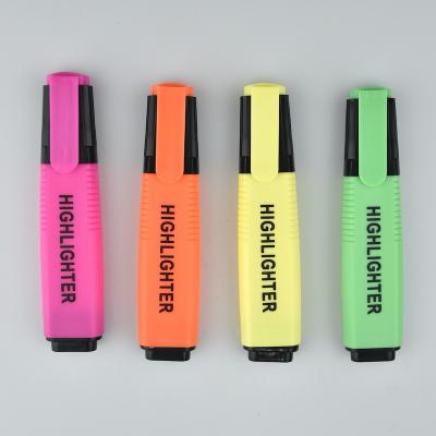 China Office & Fluorescent Colorful School Markers Office School Stationery Products OEM Marker Pen Highlight Bar Pen Set for sale