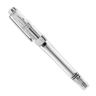 China Student Top Selling New Design Transparent Suction Fountain Pen For Stationery for sale