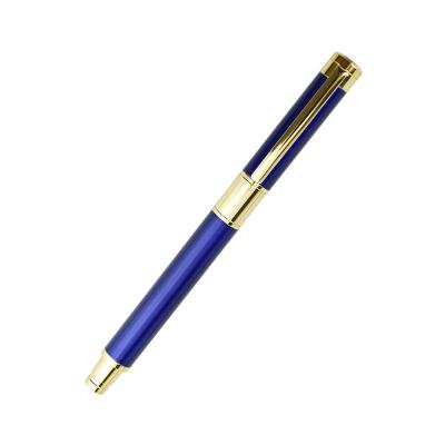 China Free Sample Wholesale Jiangxi Good Student Factory Price Metal Writing Fountain Pens Blue Pens For Logo for sale