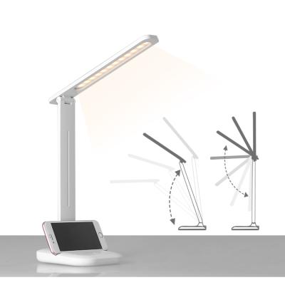 China Modern Wireless Rechargeable Kinscoter Table Lamp Portable Desk Lamps Folding LED Indoor Lighting Reading Lamp for sale