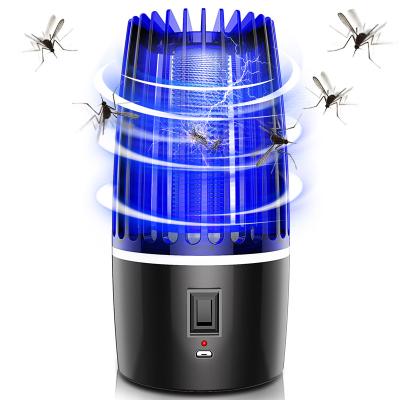 China Viable Portable Thunder Mosquito Killer Trap Lamp Outdoor Rechargeable Night Light for sale