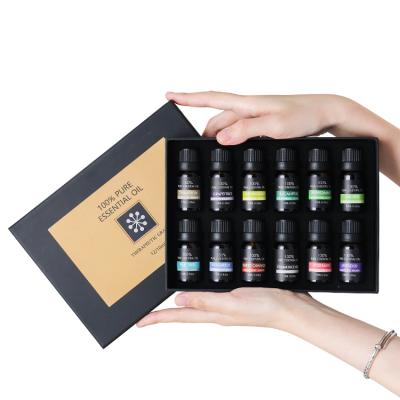 China Kinscoter 100% Nature Aromatic Pure Aromatherapy Essential Oil Set 12 Bottles 10ml Gift Fragrance Essential Oil for sale