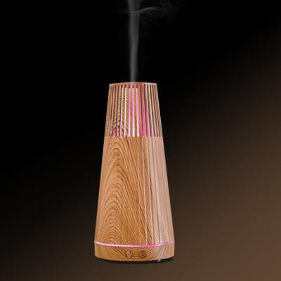 China Custom Kinscoter Household Aromatherapy Wood Grain Ultrasonic Essential Oil Diffuser Wooden Humidifier for sale