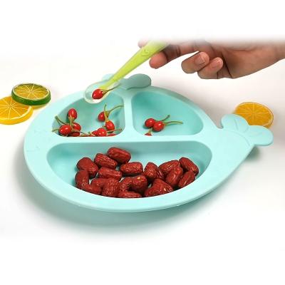 China Wellfine Eco-Friendly Custom Platos De Bebe Suction Silicon Plate Kids Dining For Baby Plato De Silicona Para Bebes Other Baby Supplies for sale