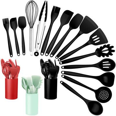 China Durable Accessories Kitchen Utensils Set Kitchen Accessories Cookware Set Wholesale 15 Pcs Silicone Kitchen Utensil Set for sale