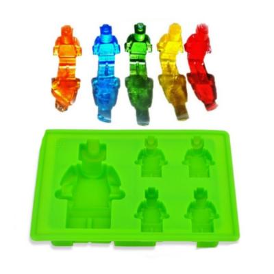 China Custom Viable Silicone Ice Mold Waterproof Minecraft Cake Molds Ice Cream Molds for sale