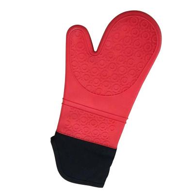 China Silicone Oven Mitt Microwave Heat Resistant Long Waterproof Glove CLASSIC for Cooking&Baking for sale