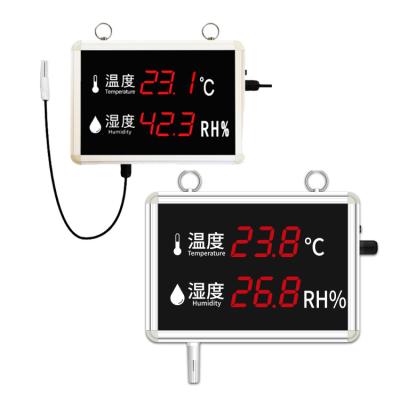 China ABS+Stainless Steel 304 Temperature Humidity Board Digital WIFI Wireless Led Humidity Temperature Display Big Large for sale