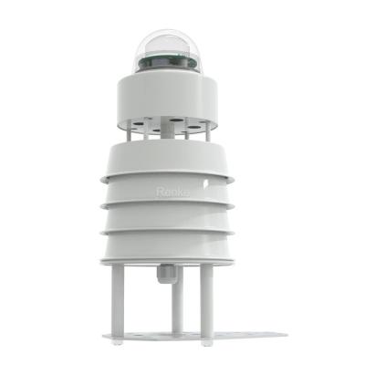 China Factory Cheap Auto Ultrasonic RS485 7 in1 Weather Station Small With Wind Temp RH Rainfall RS-FSXCS-*-3 for sale