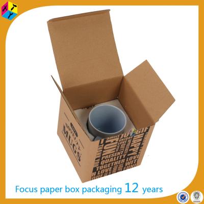 China Recyclable Corrugated Paper Cardboard Cup Packaging Boxes for sale