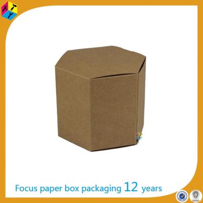 China Handmade Hexagon Cardboard Lamp Design Packaging for sale