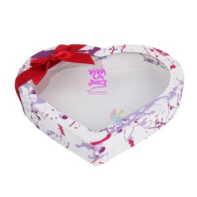 China Recycled Materials Homemade Chocolate Gift Heart Shaped Transparent Boxes for sale