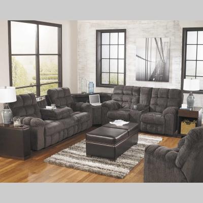 China Wholesale Gray Custom Modern Sectional Home Sofa 1 Foldable 2 3 Reclining Sofa Set 7 Seater Living Room Furniture Soft Cover for sale