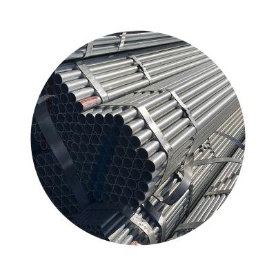 China Q235B Factory Supply Straight Seam Welded Steel Pipe Greenhouse Pipe Galvanized Round Pipe Line for sale