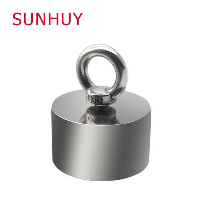 China Industrial Magnet Deep Sea Rubidium RU Neodymium Heavy Fishing Dead Strong Magnetic Magnet 60*35/40 With Handle for sale