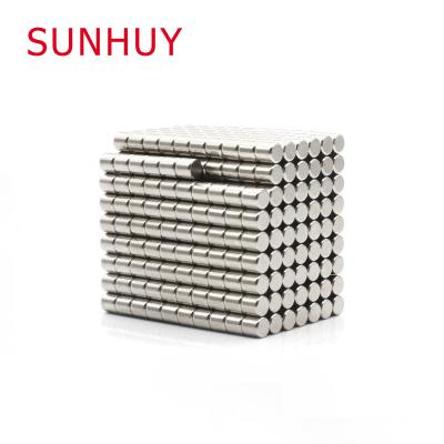 China Industrial Powerful Magnetic Round Circular Magnet 3x3mm Neodymium Disc Magnet Super Strong Magnets for sale