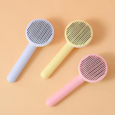 China Stocked Professional Quality Pet Hair Removal Comb Pet Cat Massager Grooming Tools Set Brush for sale