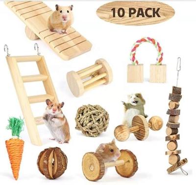 China Amazon Pet Toy Hamster Rabbit Pig Parrot Play Molar Products Combination Viable Hot Selling Dutch Set for sale