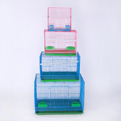 China L#(39*28*30cm) Portable Wire Stocked Perching Bird Cage, Parrot Birdcage, Wire Bird Cage for sale