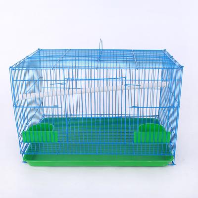 China M# Portable Wire Stocked Perching Bird Cage (35*25*26cm) With Wire Birdcage Bird Parrot Cover Cage Accessories Cockatiel Canary Parakeet for sale