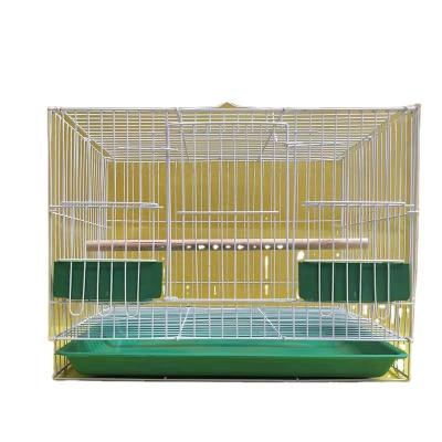 China XXL# Stocked (50*35*35cm Metal Folding Bird House Parrot Pigeon Birdcage Hanging Color Iron Splicing Portable Custom Multiple Bird Cages for sale