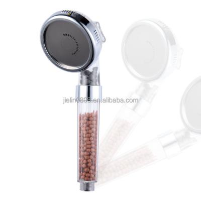 China With diverter filter water saving mineral stone shower head for sale