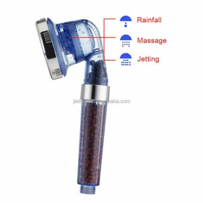 China With JIELIN 3 Modes Bathroom Shower Head High Pressure Water Anion Filter Shower SPA Spout Saving Pure Shower for sale