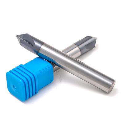 China Qiye Carbide Coated Tungsten Steel 90 Degree Straight Flute 2 Flute Countersink Cutter For Stainless Steel for sale