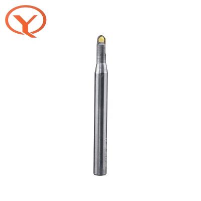 China Motor Qiye MCD Ballnose End Mill CNC Cutter Processing Metal And Ferrous Contact Glass for sale