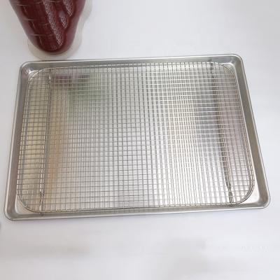 China Stainless Steel Wire Grill Roaster Dustproof Electronic Polishing Baking Rack for sale