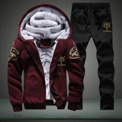 China Custom Made MColdker Viable Hot Sale Men's Fitness Winter Teams Tracksuits Casual Clothing Men 4xl Plus Size Two Piece Set for sale