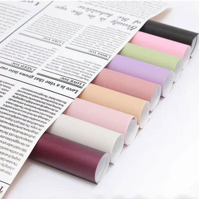 China Waterproof Custom Journal Printed Rose Flower Wrapping Paper For Double Sided Plastic Waterproof Valentine's Day for sale